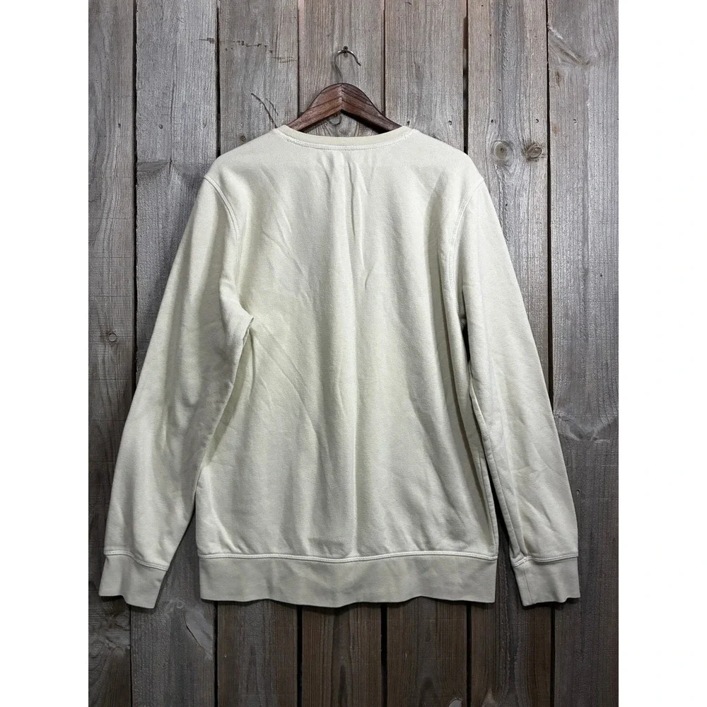 The North Face Mens Cream 1966 USA Graphic Fleece Sweatshirt XL A3FPQ
